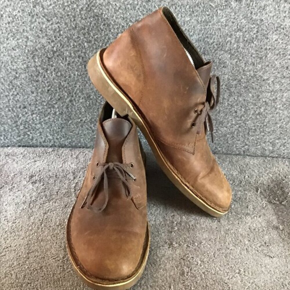 Clarks Beeswax Mens Desert‎ Boots Sz 10M Brown EUC
